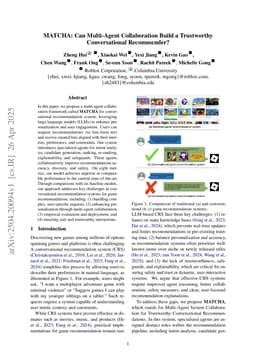 MATCHA: Can Multi-Agent Collaboration Build a Trustworthy Conversational Recommender?