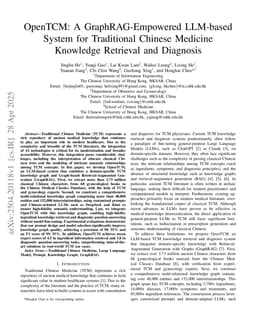 OpenTCM: A GraphRAG-Empowered LLM-based System for Traditional Chinese Medicine Knowledge Retrieval and Diagnosis