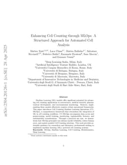 Enhancing Cell Counting through MLOps: A Structured Approach for Automated Cell Analysis