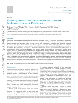 Learning Hierarchical Interaction for Accurate Molecular Property Prediction
