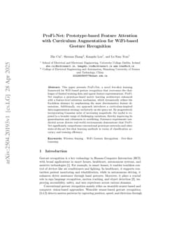 ProFi-Net: Prototype-based Feature Attention with Curriculum Augmentation for WiFi-based Gesture Recognition