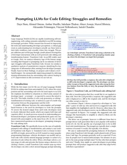 Prompting LLMs for Code Editing: Struggles and Remedies