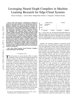 Leveraging Neural Graph Compilers in Machine Learning Research for Edge-Cloud Systems