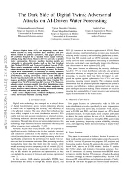 The Dark Side of Digital Twins: Adversarial Attacks on AI-Driven Water Forecasting