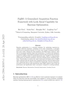 FigBO: A Generalized Acquisition Function Framework with Look-Ahead Capability for Bayesian Optimization
