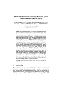 AKIBoards: A Structure-Following Multiagent System for Predicting Acute Kidney Injury