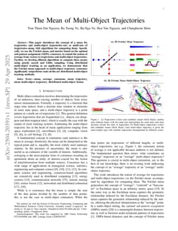 The Mean of Multi-Object Trajectories
