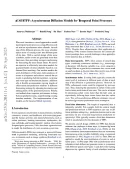 ADiff4TPP: Asynchronous Diffusion Models for Temporal Point Processes