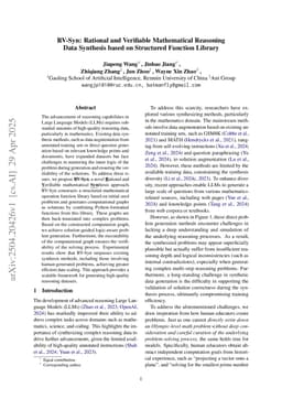 RV-Syn: Rational and Verifiable Mathematical Reasoning Data Synthesis based on Structured Function Library