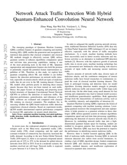 Network Attack Traffic Detection With Hybrid Quantum-Enhanced Convolution Neural Network