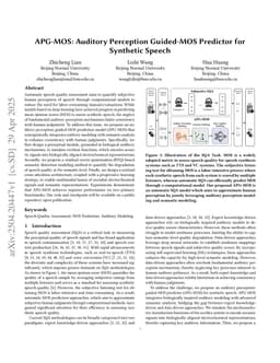 APG-MOS: Auditory Perception Guided-MOS Predictor for Synthetic Speech