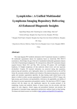 LymphAtlas- A Unified Multimodal Lymphoma Imaging Repository Delivering AI-Enhanced Diagnostic Insight