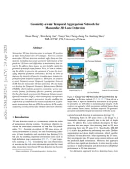 Geometry-aware Temporal Aggregation Network for Monocular 3D Lane Detection