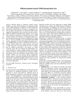 Efficient patient-centric EMR sharing block tree