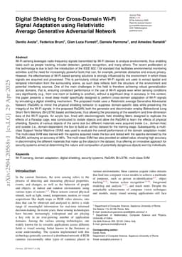 Digital Shielding for Cross-Domain Wi-Fi Signal Adaptation using Relativistic Average Generative Adversarial Network