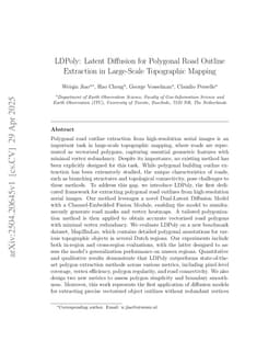 LDPoly: Latent Diffusion for Polygonal Road Outline Extraction in Large-Scale Topographic Mapping