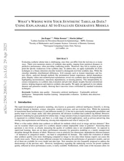 What's Wrong with Your Synthetic Tabular Data? Using Explainable AI to Evaluate Generative Models