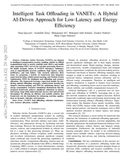 Intelligent Task Offloading in VANETs: A Hybrid AI-Driven Approach for Low-Latency and Energy Efficiency