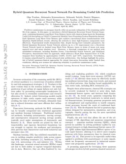 Hybrid Quantum Recurrent Neural Network For Remaining Useful Life Prediction