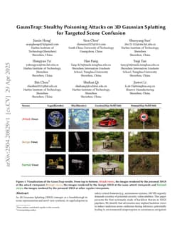 GaussTrap: Stealthy Poisoning Attacks on 3D Gaussian Splatting for Targeted Scene Confusion
