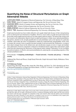 Quantifying the Noise of Structural Perturbations on Graph Adversarial Attacks