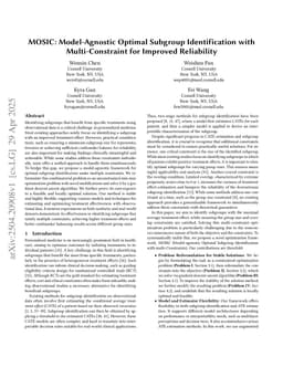 MOSIC: Model-Agnostic Optimal Subgroup Identification with Multi-Constraint for Improved Reliability