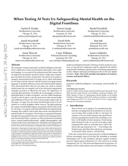 When Testing AI Tests Us: Safeguarding Mental Health on the Digital Frontlines