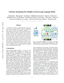 X-Fusion: Introducing New Modality to Frozen Large Language Models