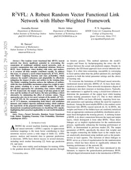 R^2VFL: A Robust Random Vector Functional Link Network with Huber-Weighted Framework