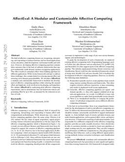 AffectEval: A Modular and Customizable Framework for Affective Computing