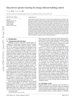 Data-driven operator learning for energy-efficient building control