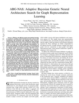 ABG-NAS: Adaptive Bayesian Genetic Neural Architecture Search for Graph Representation Learning