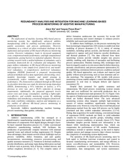 Redundancy Analysis and Mitigation for Machine Learning-Based Process Monitoring of Additive Manufacturing
