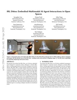 IRL Dittos: Embodied Multimodal AI Agent Interactions in Open Spaces
