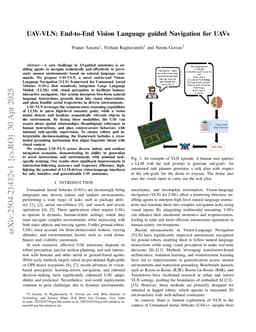 UAV-VLN: End-to-End Vision Language guided Navigation for UAVs