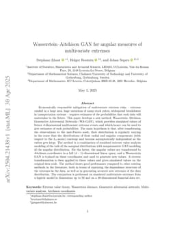 Wasserstein-Aitchison GAN for angular measures of multivariate extremes