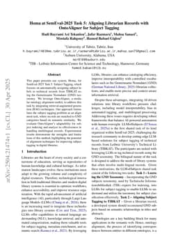 Homa at SemEval-2025 Task 5: Aligning Librarian Records with OntoAligner for Subject Tagging
