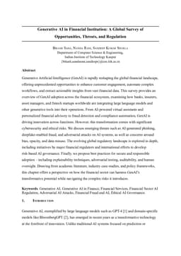 Generative AI in Financial Institution: A Global Survey of Opportunities, Threats, and Regulation