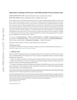 Quantitative Auditing of AI Fairness with Differentially Private Synthetic Data