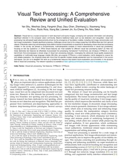 Visual Text Processing: A Comprehensive Review and Unified Evaluation