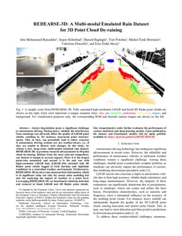 REHEARSE-3D: A Multi-modal Emulated Rain Dataset for 3D Point Cloud De-raining