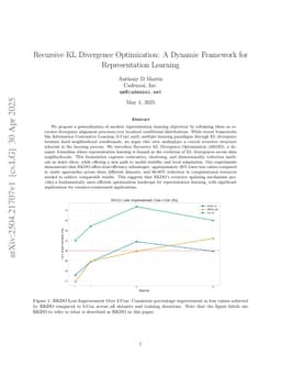 Recursive KL Divergence Optimization: A Dynamic Framework for Representation Learning