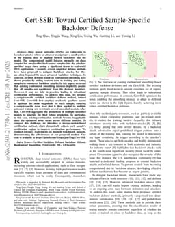 Cert-SSB: Toward Certified Sample-Specific Backdoor Defense