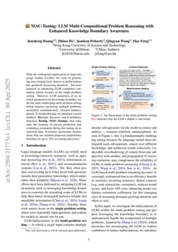 MAC-Tuning: LLM Multi-Compositional Problem Reasoning with Enhanced Knowledge Boundary Awareness