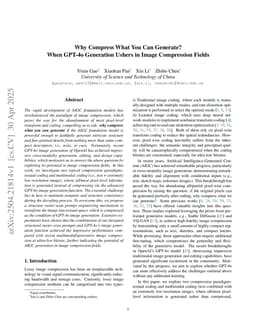 Why Compress What You Can Generate? When GPT-4o Generation Ushers in Image Compression Fields