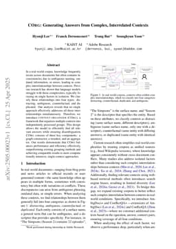 CORG: Generating Answers from Complex, Interrelated Contexts