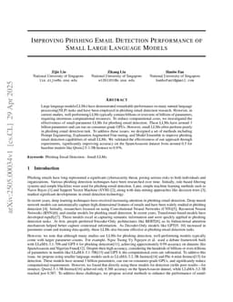 Improving Phishing Email Detection Performance of Small Large Language Models