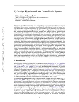 HyPerAlign: Hypotheses-driven Personalized Alignment