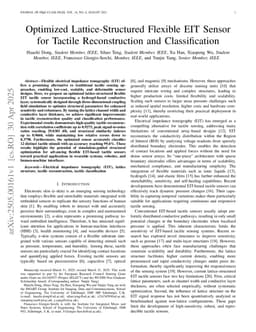 Optimized Lattice-Structured Flexible EIT Sensor for Tactile Reconstruction and Classification