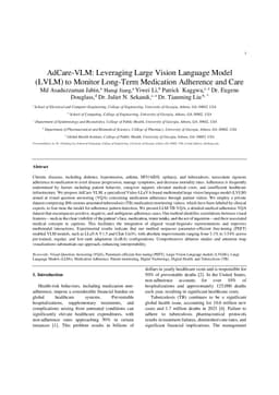 AdCare-VLM: Leveraging Large Vision Language Model (LVLM) to Monitor Long-Term Medication Adherence and Care